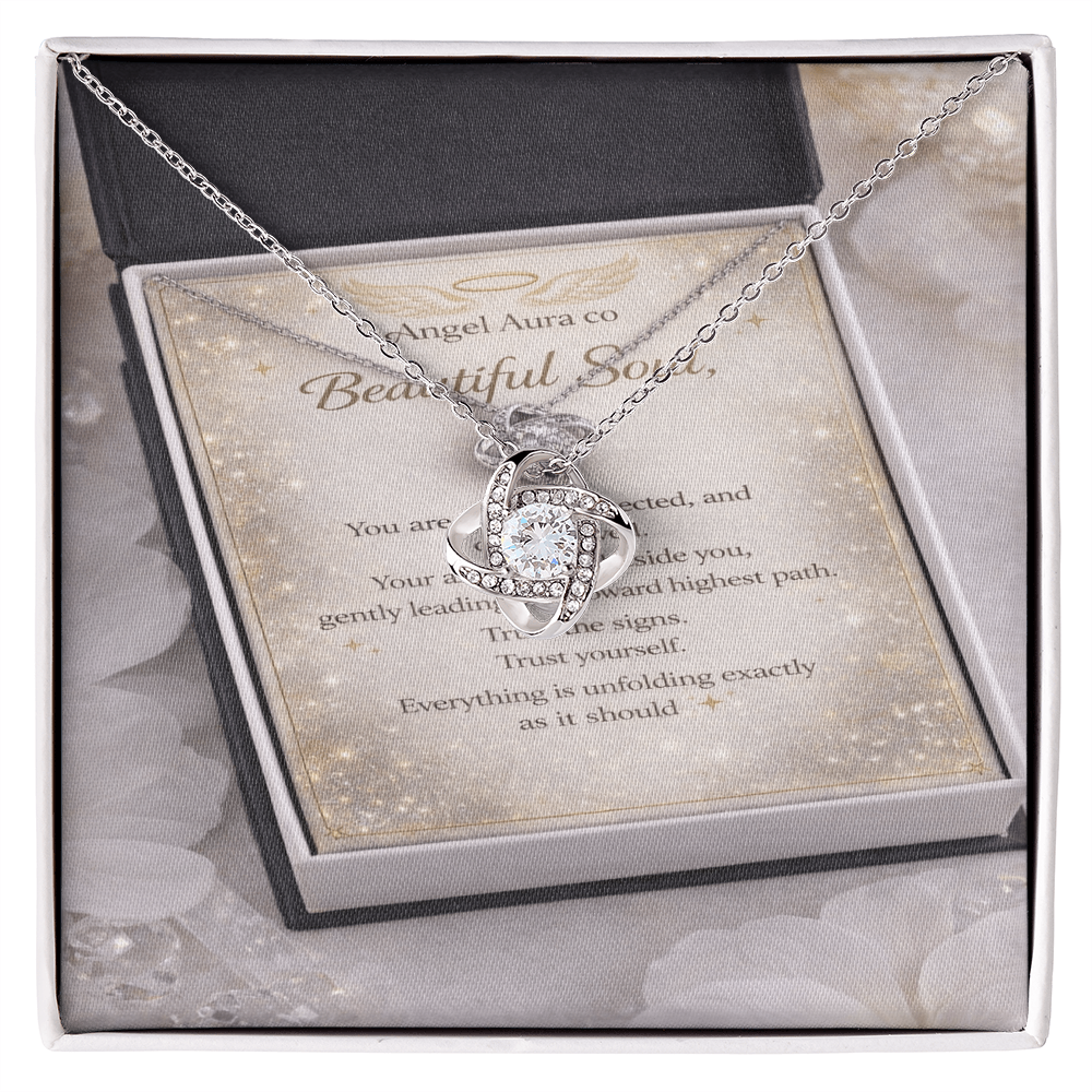 Beautiful Soul Angel Love Knot Necklace