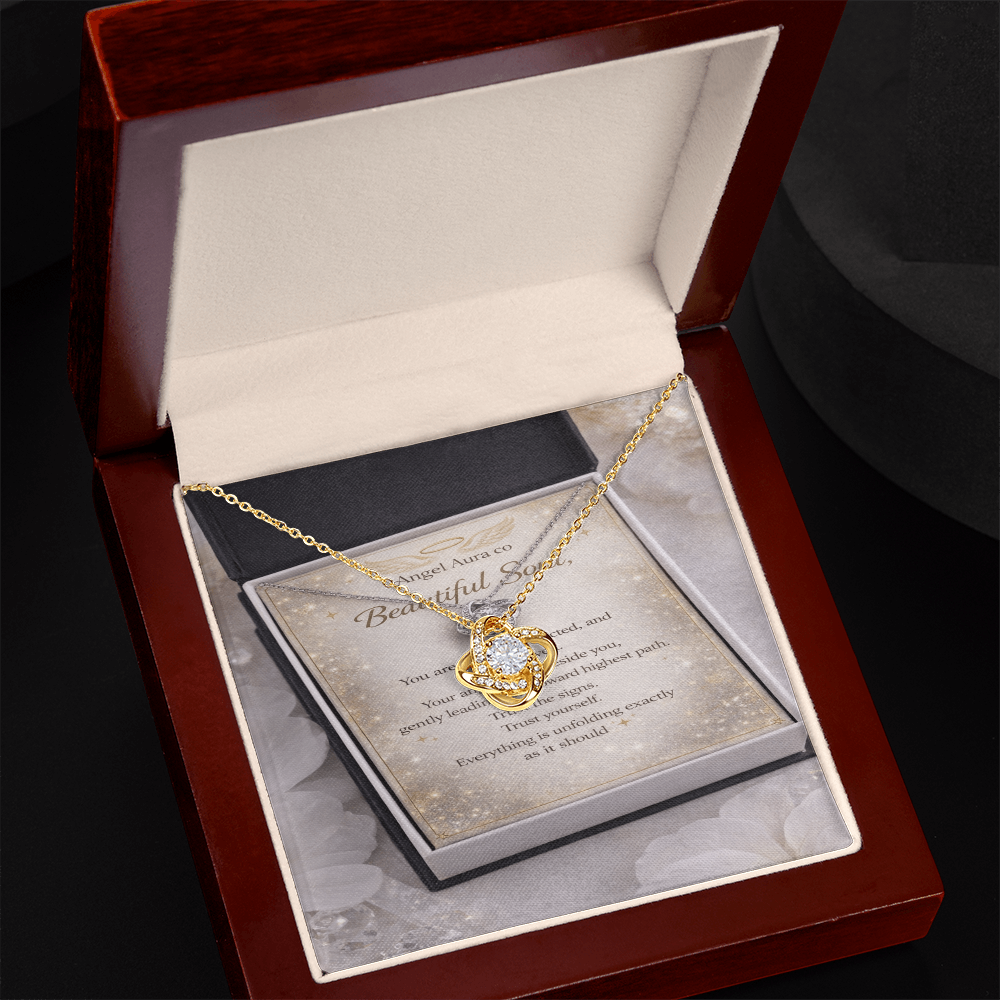 Beautiful Soul Angel Love Knot Necklace