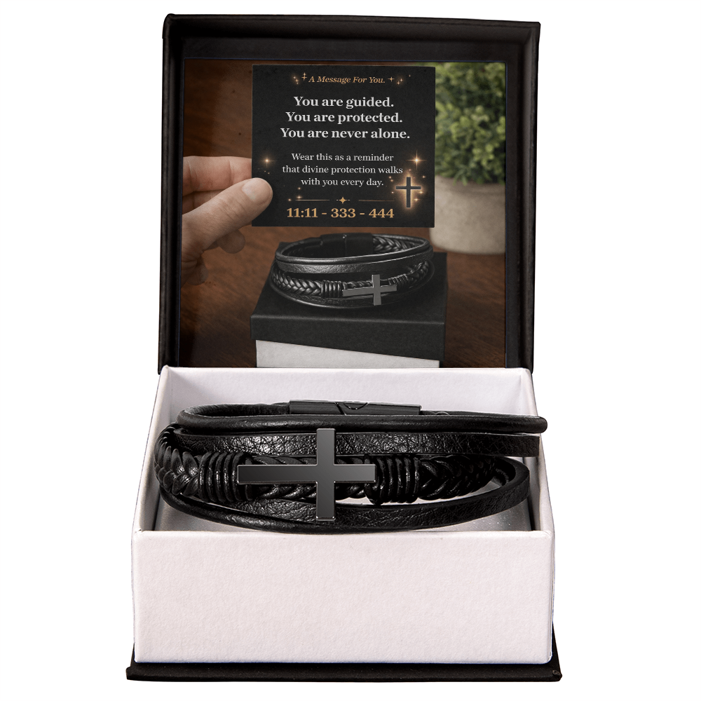 Divine Protection Cross Bracelet – 333 Christ Consciousness Guidance ✝️✨